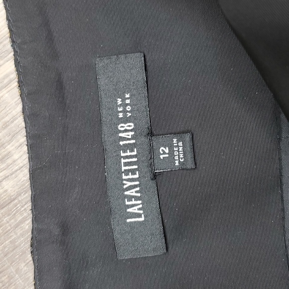 Lafayette 148 New York Gold and Gray Mini Skirt - Picture 5 of 12